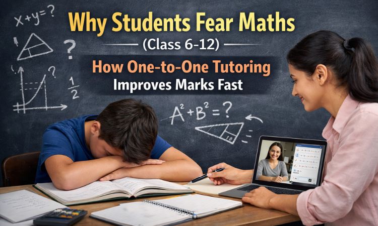 Why Students Fear Maths (Class 6–12) — And How One-to-One Tutoring Improves Marks Fast