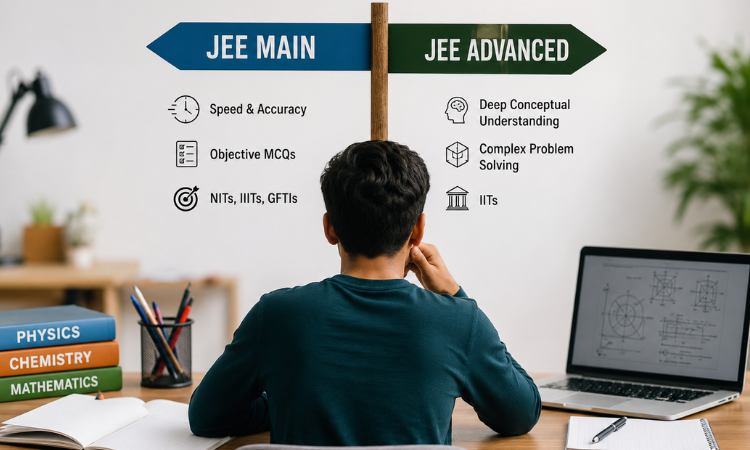 JEE Main vs JEE Advanced: Key Differences, Difficulty & Preparation Strategy (2026)